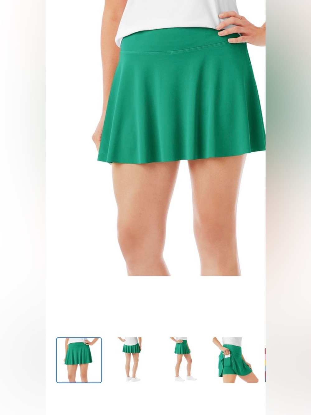 NWOT Members Mark Tennis Skort Women’s Green Sz Large